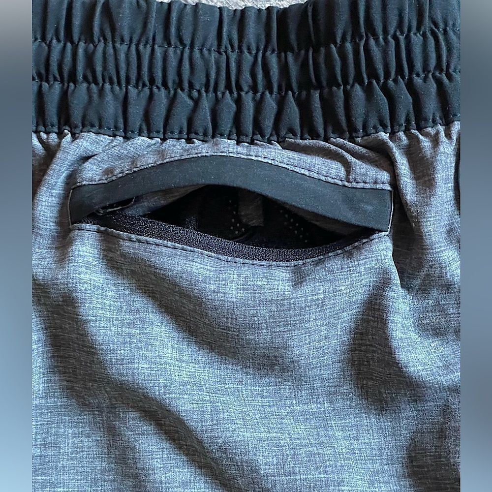 Women’s, Gray & Black, Side-Drawstring, Active/Running Shorts. Fits a XS-S. - Picture 7 of 7